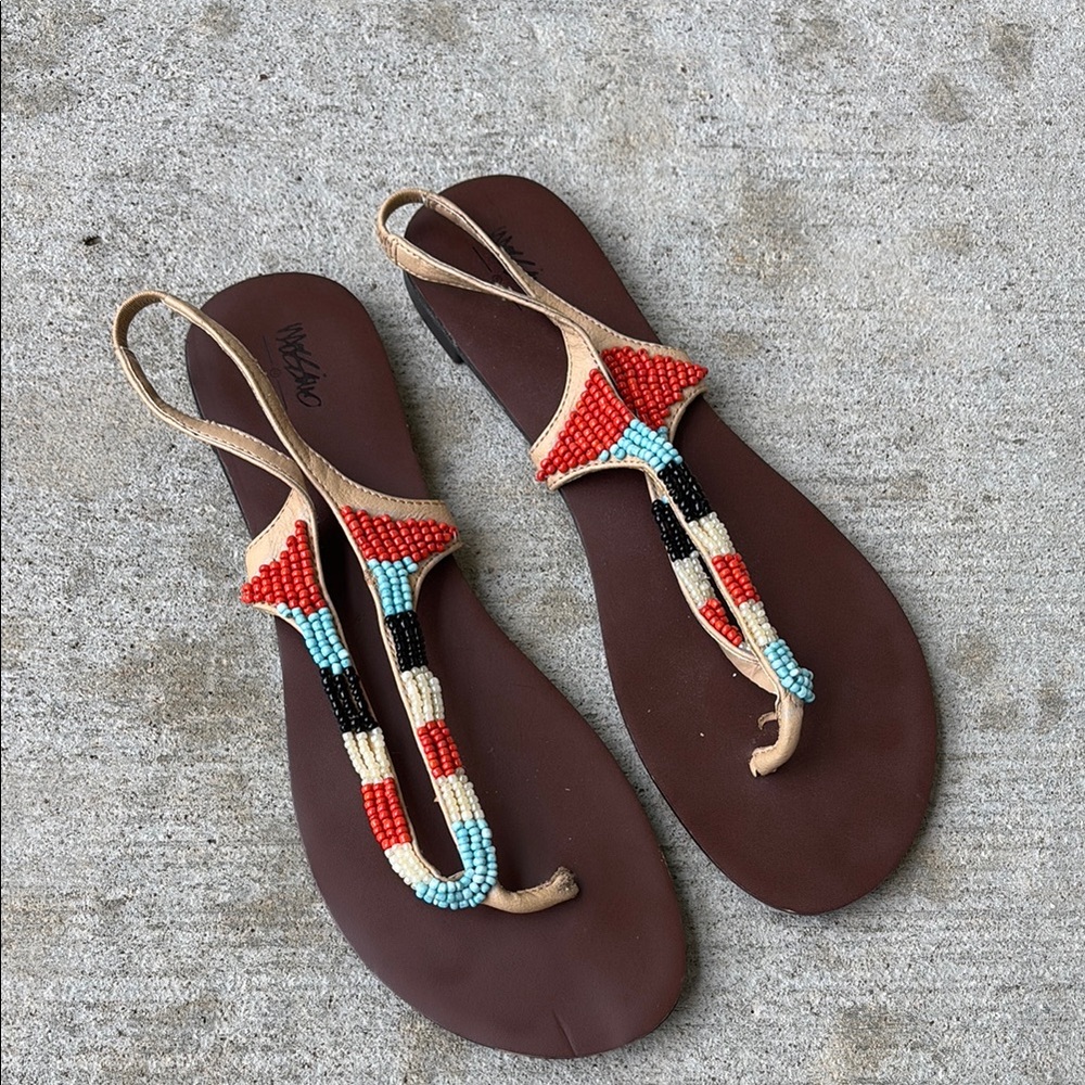 Mossimo Colorful Beaded Sandals